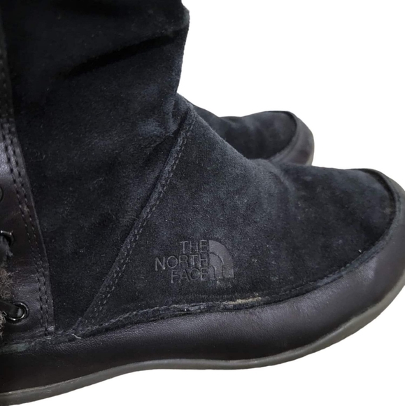 The North Face Black Jozie Faux Fur Lined Winter Boots Size 10 - Picture 5 of 10